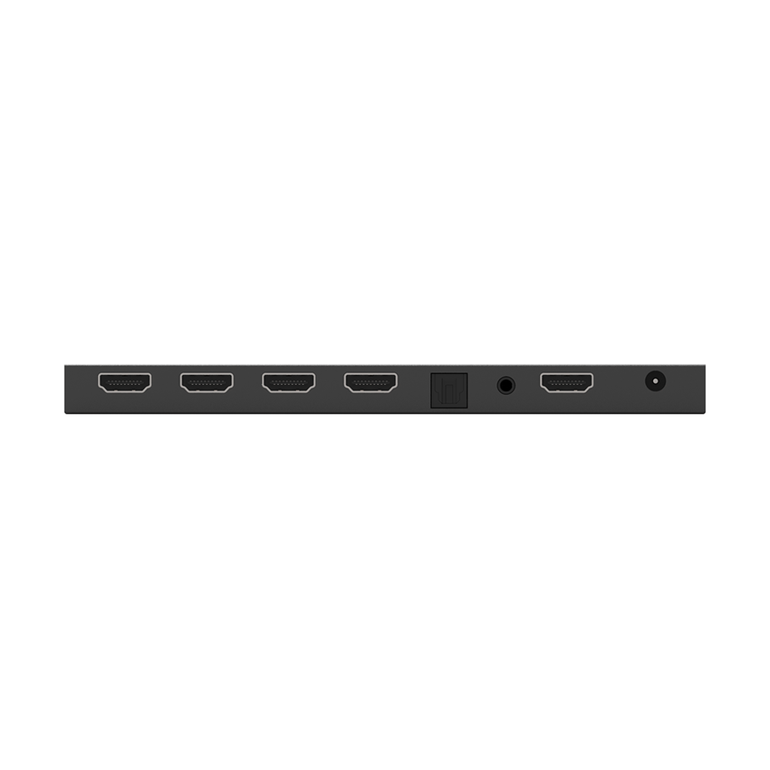 Splitter HDMI 1x4 | 1 Entrada a 4 salidas (Simultaneas) | 4K@60Hz | Extractor de Audio | Down Scaler | HDR  4:4:4 | EDID | 18Gbps