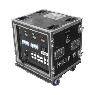 Centro de carga movil para instalaciones temporales con conexión TIPO socapex a 110v Y 220V | RACK 10U