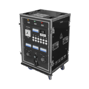 Centro de carga movil para instalaciones temporales con conexión TIPO socapex a 110v Y 220V | RACK 16U