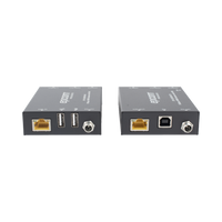 Kit Extensor HDMI con KVM | 70m | 4K2K@60Hz | 4:4:4 |  HDMI2.0b y HDCP 2.2 | Salida de Audio 3.5mm | Admite PoC | Admite USB 1.1