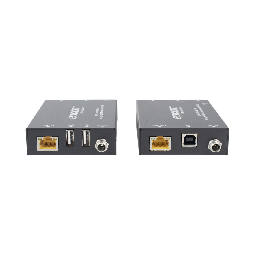 Kit Extensor HDMI con KVM | 70m | 4K2K@60Hz | 4:4:4 |  HDMI2.0b y HDCP 2.2 | Salida de Audio 3.5mm | Admite PoC | Admite USB 1.1
