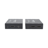 Kit Extensor HDMI con KVM | 70m | 4K2K@60Hz | 4:4:4 |  HDMI2.0b y HDCP 2.2 | Salida de Audio 3.5mm | Admite PoC | Admite USB 1.1