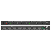 Matriz de Video HDMI 4x4 | Ancho de Banda 10.2 Gbps | Resolución 4K@30Hz | Escalado a 1080P, 720P, 1920x1200, 4K30 | Modos Matriz y Video Wall | Control RS-232 y Remoto Infrared