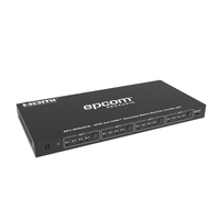Matriz de Video HDMI 4x4 | Ancho de Banda 10.2 Gbps | Resolución 4K@30Hz | Escalado a 1080P, 720P, 1920x1200, 4K30 | Modos Matriz y Video Wall | Control RS-232 y Remoto Infrared