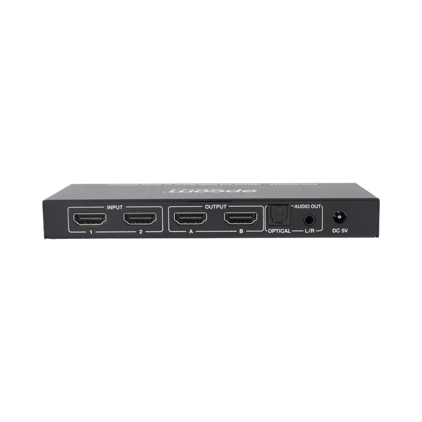 Matricial HDMI | 2x2 | 4K2K@60Hz | HDR | YCbCr 4:4:4 | EDID Auto | Extractor de Audio | Salida de audio análoga y digitalizados | HDCP 2.2 | 18 Gbps