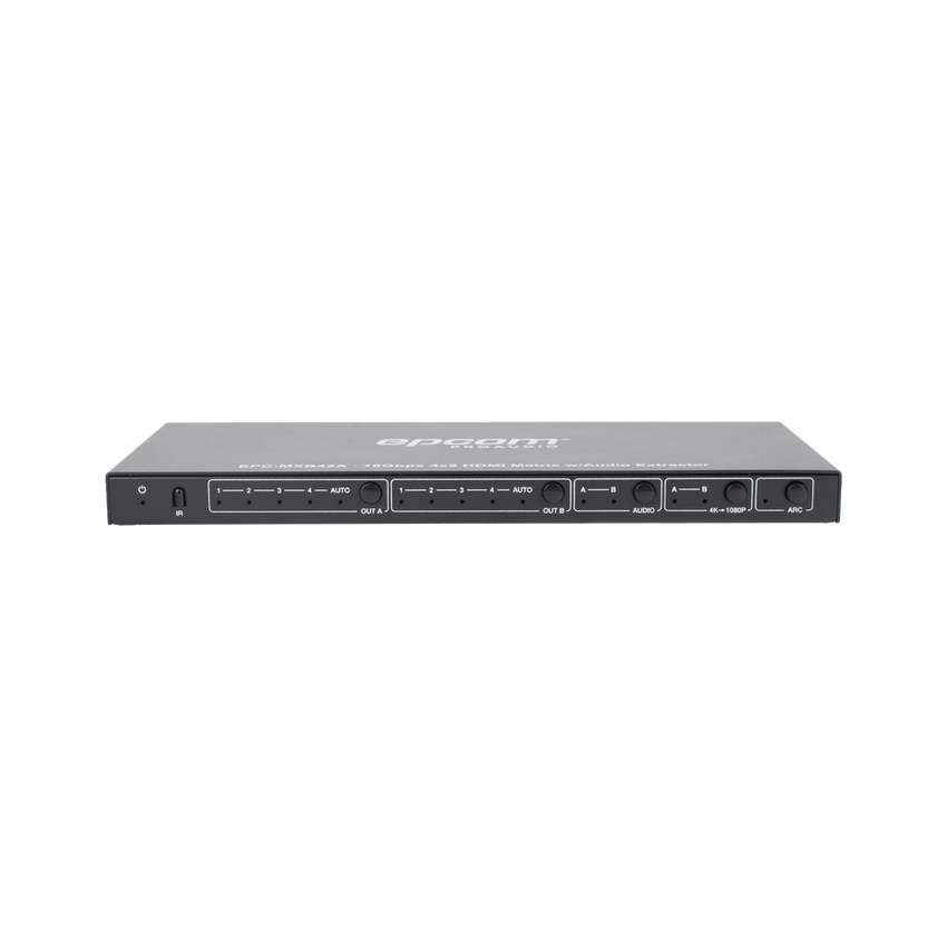 Matricial HDMI | 4x2 | 4K2K@60Hz | HDR | YCbCr 4:4:4 | EDID Auto | Extractor de Audio | Salida de audio análoga y digitalizados | HDCP 2.2 | 18 Gbps