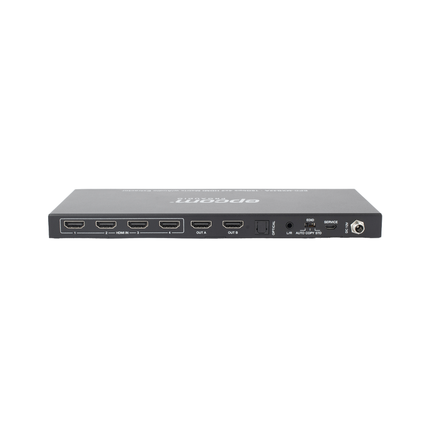 Matricial HDMI | 4x2 | 4K2K@60Hz | HDR | YCbCr 4:4:4 | EDID Auto | Extractor de Audio | Salida de audio análoga y digitalizados | HDCP 2.2 | 18 Gbps