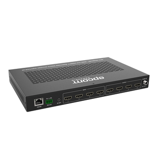Matriz HDMI 4×4 | Video Wall | Seamless Switch | 10 Modos de Visualización |  4K@60Hz 4:4:4 | HDMI 2.0b y HDCP 2.2 | Control vía Web, IR, RS-232 y TCP/IP