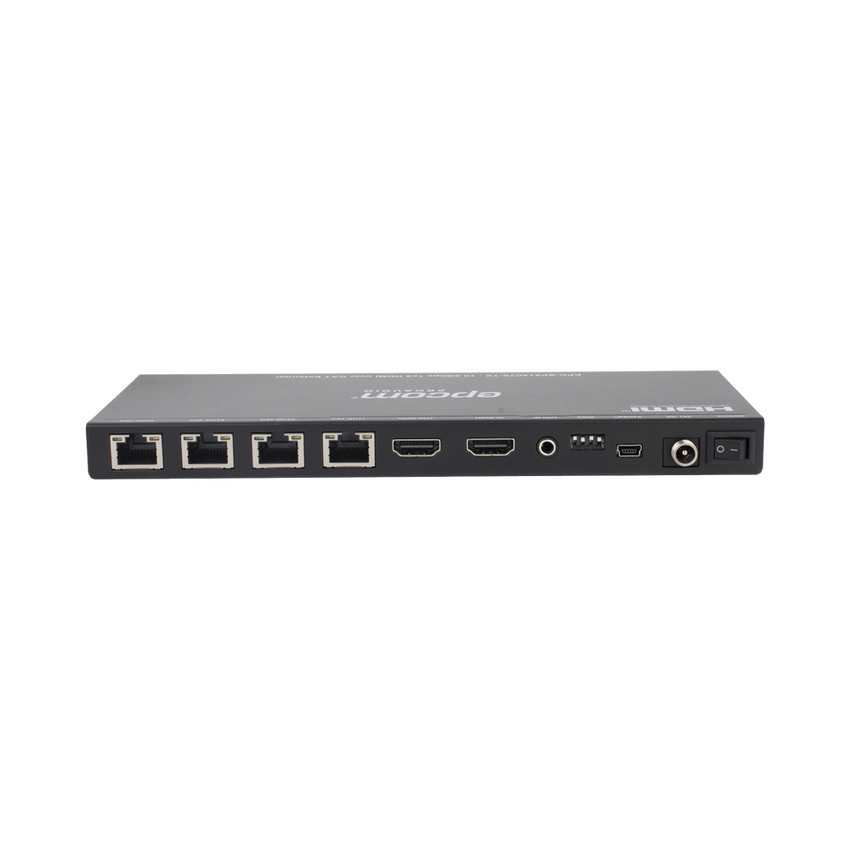 Splitter HDMI 1x4 | Extensor HDMI | 4K@30Hz 40m | 1080p@60Hz 70m | Función PoC |  4:4:4