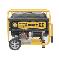 Generador a Gasolina / Planta de Emergencia con Encendido Automático, 6.5KW, 220Vac 2 Fases, Jaula con Ruedas para Fácil Traslado