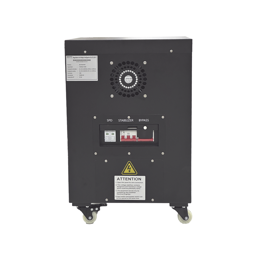 Regulador de Voltaje Industrial Monofásico Ferrorresonante 5 kVA/5 kW 120 V / Entrada 96-144 Vca / Salida 117.6- 122.4 Vca