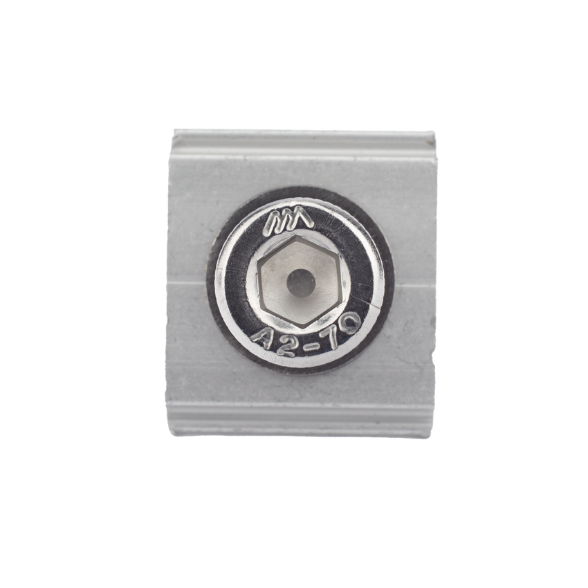 Conector N con tornillo para fijación en riel 5 y 8