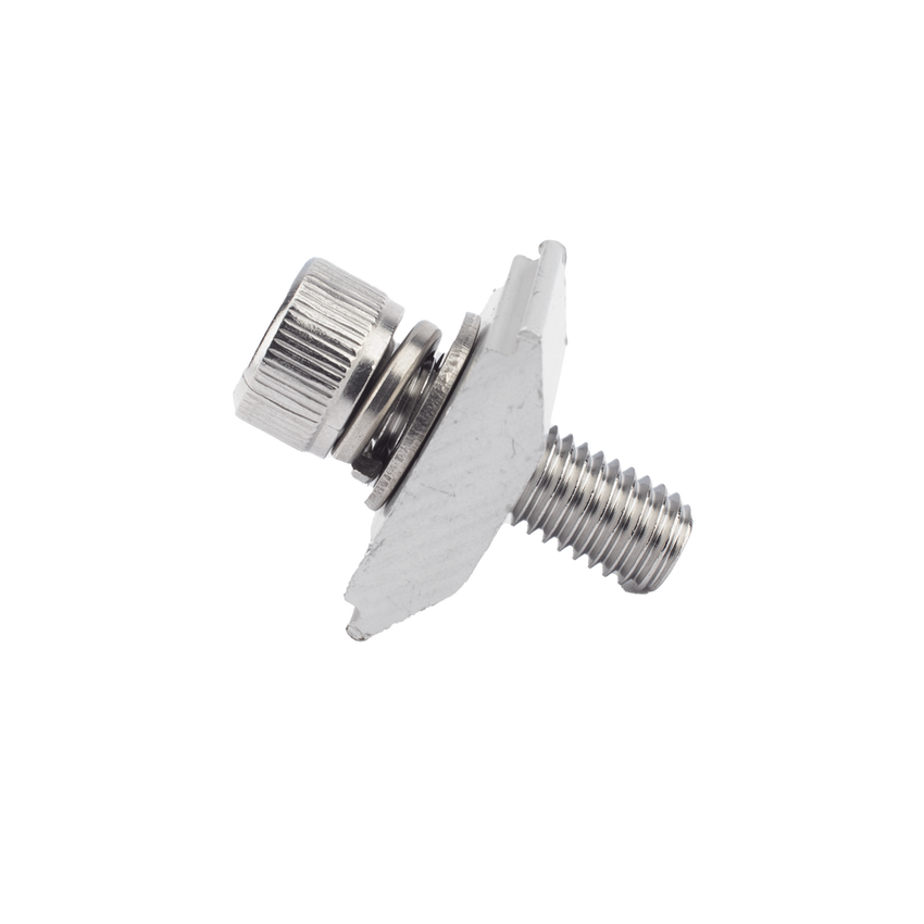 Conector N con tornillo para fijación en riel 5 y 8