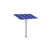 KIT (1X4) Montaje en poste para 4 módulos fotovoltaicos 1470 x 660 x 35mm