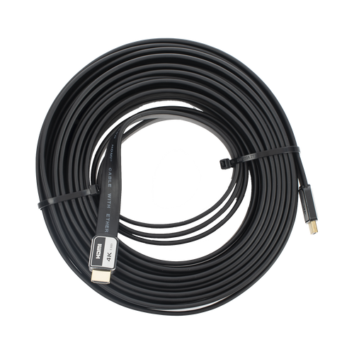 Cable HDMI de 10 Metros (32.81 Pies) | Alta Definición | Versión 2.0 | Alta Velocidad 18Gbps | 4K@60Hz | Conectores Chapados en Oro | Tipo Plano