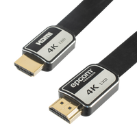 Cable HDMI de 3 Metros (9.84 Pies) | Alta Definici�n | Versi�n 2.0 | Alta Velocidad 18Gbps | 4K@60Hz | Conectores Chapados en Oro | Tipo Plano