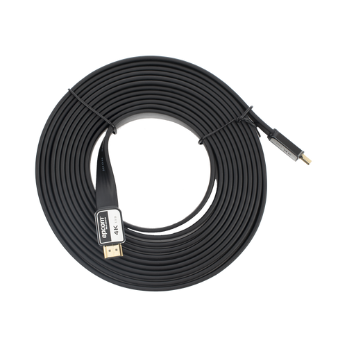 Cable HDMI de 5 Metros (16.40 Pies) | Alta Definición | Versión 2.0 | Alta Velocidad 18Gbps | 4K@60Hz | Conectores Chapados en Oro | Tipo Plano
