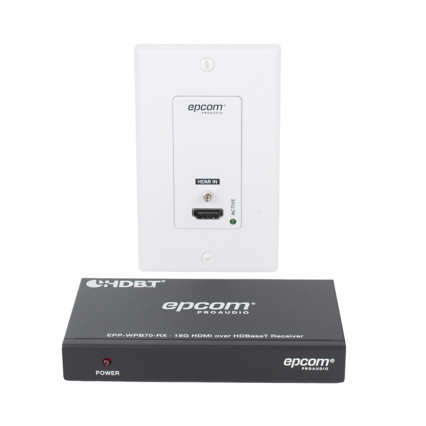 Kit Extensor HDBaseT | 4K2K@60Hz 40m | 1080p 70m | Función PoC | IR Bidireccional | RS-232 |