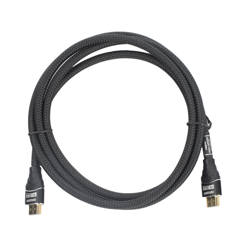 Cable HDMI de 1.8 Metros (5.91 Pies) | Alta Definición | Longitud | Versión 2.0 | Alta Velocidad 18Gbps | 4K@60Hz | Conectores Chapados en Oro | Tipo Redondo