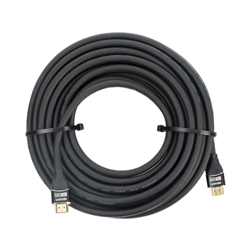 Cable HDMI de 10 Metros (32.81 Pies) | Alta Definición | Longitud | Versión 2.0 | Alta Velocidad 18Gbps | 4K@60Hz | Conectores Chapados en Oro | Tipo Redondo