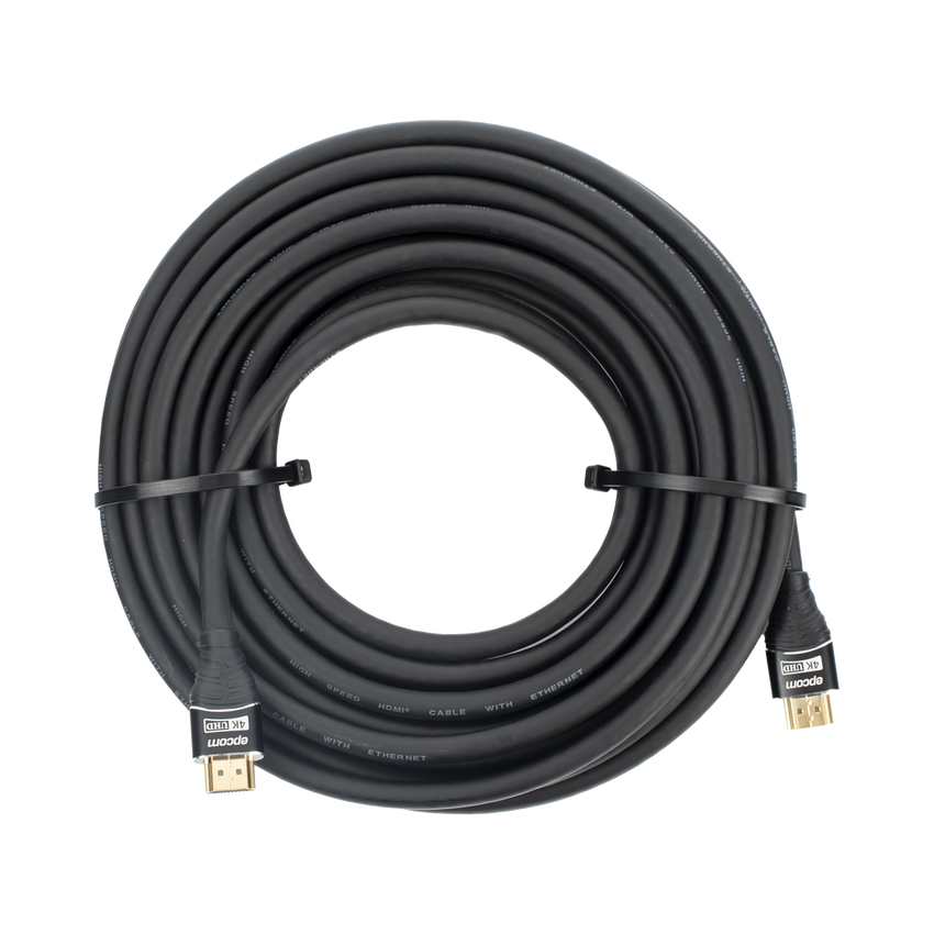 Cable HDMI de 10 Metros (32.81 Pies) | Alta Definici�n | Longitud | Versi�n 2.0 | Alta Velocidad 18Gbps | 4K@60Hz | Conectores Chapados en Oro | Tipo Redondo