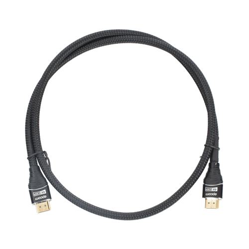 Cable HDMI de 1 Metro (3.28 Pies) | Alta Definición | Longitud | Versión 2.0 | Alta Velocidad 18Gbps | 4K@60Hz | Conectores Chapados en Oro | Tipo Redondo