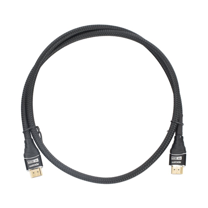Cable HDMI de 1 Metro (3.28 Pies) | Alta Definici�n | Longitud | Versi�n 2.0 | Alta Velocidad 18Gbps | 4K@60Hz | Conectores Chapados en Oro | Tipo Redondo