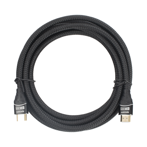 Cable HDMI de 3 Metros (9.84 Pies) | Alta Definición | Longitud | Versión 2.0 | Alta Velocidad 18Gbps | 4K@60Hz | Conectores Chapados en Oro | Tipo Redondo