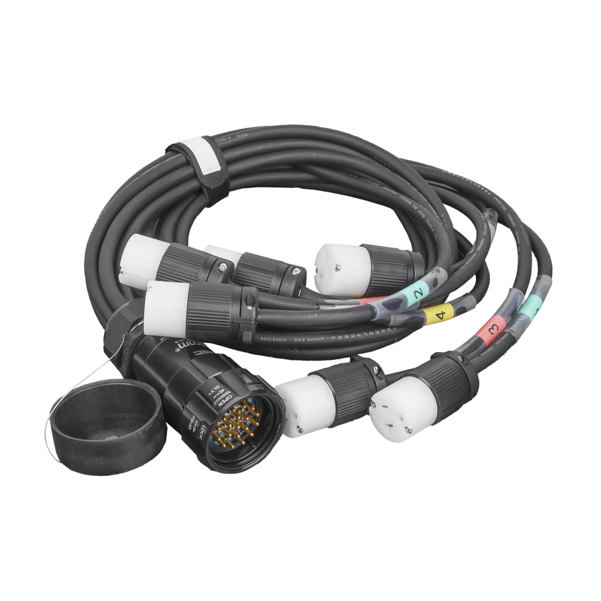 Tomacorriente TIPO SOCAPEX con DERIVACIÓN A 6 tomas tipo Edison