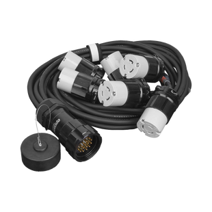 TOMACORRIENTE TIPO SOCAPEX CON DERIVACIÓN A 6 TOMAS TIPO NEMA L6