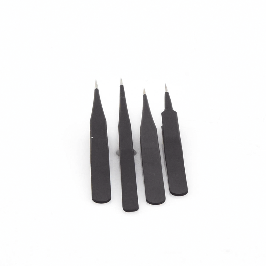 Juego de 4 Pinzas Antiestáticas.