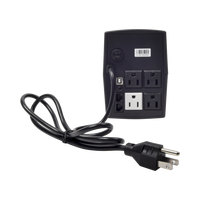 UPS de 600VA/360W / Topología Línea Interactiva / Entrada y Salida 120 Vca / Clavija NEMA 5-15P / 4 Tomas NEMA 5-15R/ Sin Protector RJ11 ni RJ45