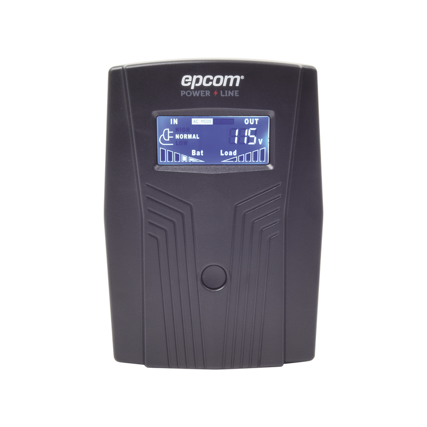 UPS de 600VA/360W / Topología Línea Interactiva / Entrada y Salida 120 Vca / Clavija NEMA 5-15P / 4 Tomas NEMA 5-15R