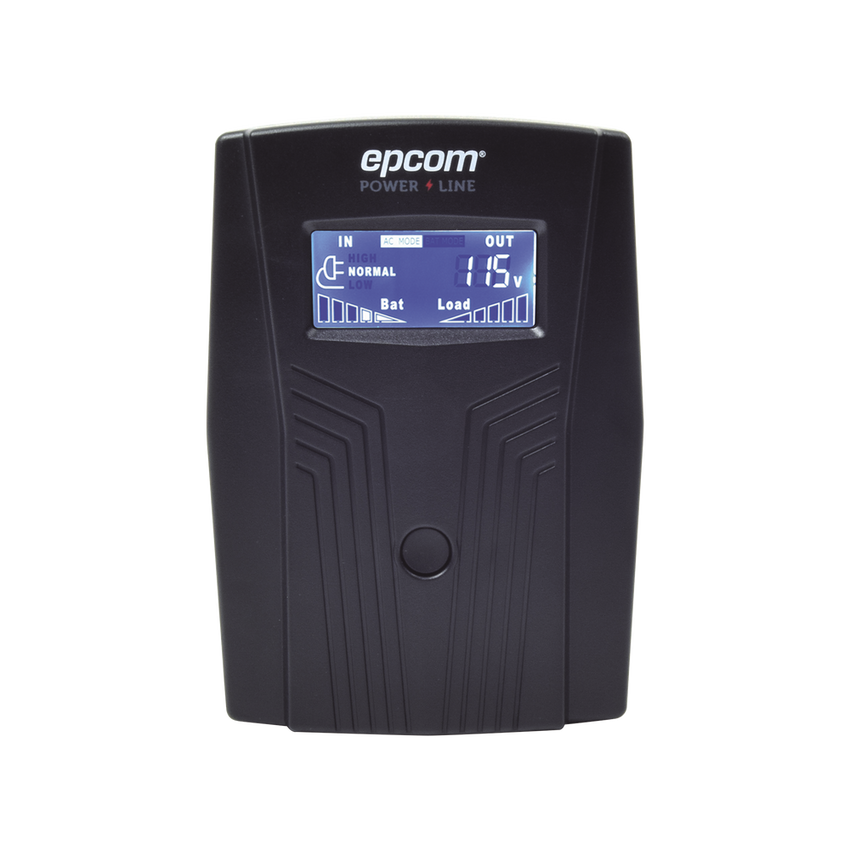 UPS de 600VA/360W / Topología Línea Interactiva / Entrada y Salida 120 Vca / Clavija NEMA 5-15P / 4 Tomas NEMA 5-15R