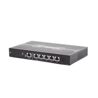 EdgeRouter 6 PoE pasivo 24 V, con 5 puertos 10/100/1000 Mbps + 1 puerto SFP, con funciones avanzadas de ruteo