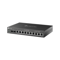 Router Omada VPN / SDN Multi-WAN 1G / Switch con PoE y Controlador  / 2 puerto WAN/LAN SFP 1G / 1 Puerto RJ45 WAN / 1 Puerto WAN/LAN RJ45 / 8 Puertos PoE+ LAN RJ45 /  24,980 Sesiones Concurrentes