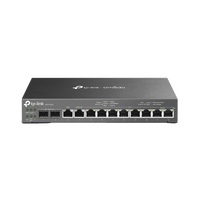 Router Omada VPN / SDN Multi-WAN 1G / Switch con PoE y Controlador  / 2 puerto WAN/LAN SFP 1G / 1 Puerto RJ45 WAN / 1 Puerto WAN/LAN RJ45 / 8 Puertos PoE+ LAN RJ45 /  24,980 Sesiones Concurrentes / Administración por Controlador Omada o Stand-Alone