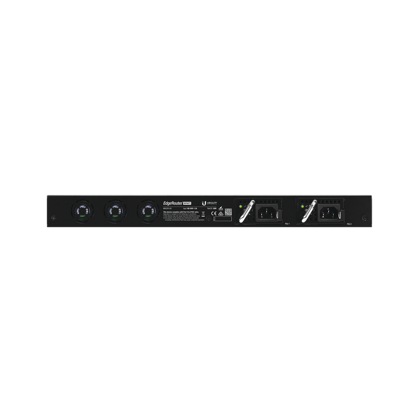 EdgeRouter INFINITY de 8 puertos SFP+ 10 G + 1 puerto RJ45 Gigabit, throughput 80 Gbps, 16 núcleos y 16 GB RAM , fuentes de alimentación modulares Hot-Swappable
