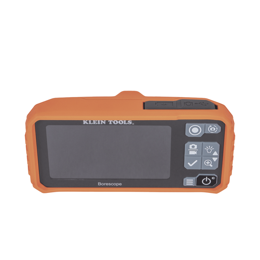 Cámara Boroscopio de Inspección 5.5mm 720p USB-C,  LCD 4.3" Color, Cuello de Cisne Nylon de 10' (3m) con Imán, Espejo, 6 LED´s. Batería Io-Li Recargable. Ideal en Electricidad, HVAC, Plomería y Aviación
