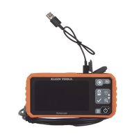 Cámara Boroscopio de Inspección 5.5mm 720p USB-C,  LCD 4.3" Color, Cuello de Cisne Nylon de 10' (3m) con Imán, Espejo, 6 LED´s. Batería Io-Li Recargable. Ideal en Electricidad, HVAC, Plomería y Aviación