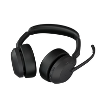 Jabra Evolve2 55, Auricular stereo versión MS, dongle USB-A con cancelación de ruido (25599-999-999)