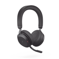 Jabra Evolve2 75, Auricular stereo versión MS con cancelación de ruido activa, dongle USB-A indicador de ocupado (Busylight)(27599-999-999)