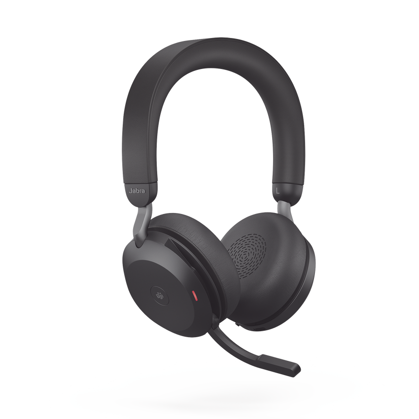 Jabra Evolve2 75, Auricular stereo versión MS con cancelación de ruido activa, dongle USB-A indicador de ocupado (Busylight)(27599-999-999)