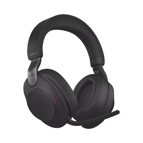 Jabra Evolve2 85, Auricular stereo versión UC con cancelación de ruido activa, dongle USB-A indicador de ocupado (Busylight)(28599-989-999)