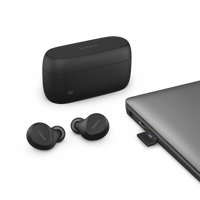 Jabra Evolve2 Buds, Auriculares versión MS con cancelación de ruido activa, Bluetooth conexion hasta 2 dispositivos (20797-999-999)
