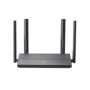 Router WiFi 6 AX 1500 Mbps / MU-MIMO 2X2 y OFDMA / 1 Puerto WAN Gigabit / 3 Puertos LAN Gigabit / Soporta IPV6 y TR-069 / 4 Antenas Beamforming / Seguridad WiFi WPA3