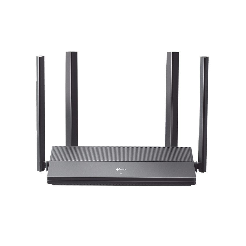 Router WiFi 6 AX 1500 Mbps / MU-MIMO 2X2 y OFDMA / 1 Puerto WAN Gigabit / 3 Puertos LAN Gigabit / Soporta IPV6 y TR-069 / 4 Antenas Beamforming / Seguridad WiFi WPA3