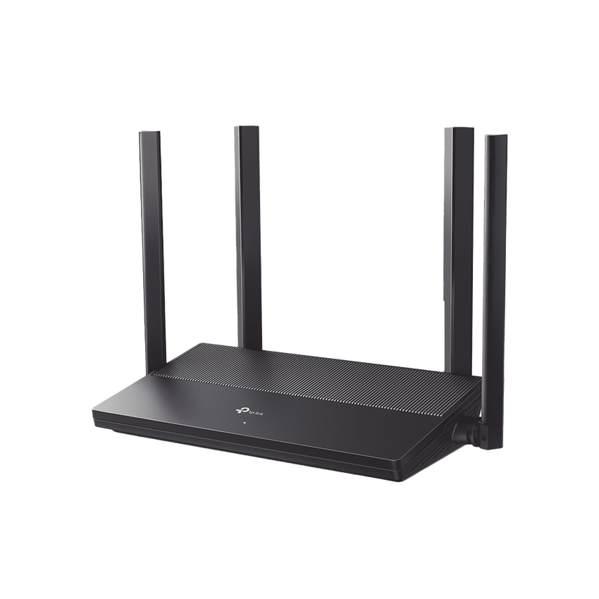 Router WiFi 6 AX 1500 Mbps / MU-MIMO 2X2 y OFDMA / 1 Puerto WAN 10/100/1000 Mbps / 3 Puertos LAN 10/100/1000 Mbps / 4 Antenas Beamforming / Seguridad WiFi WPA3