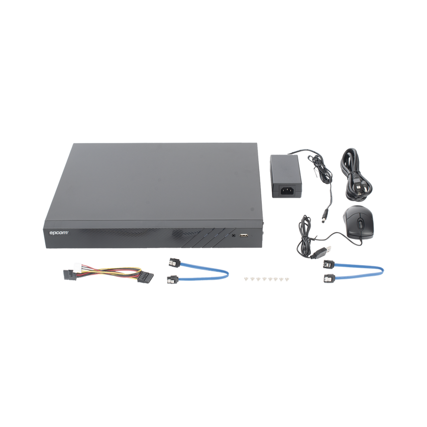 DVR 32 Canales TurboHD + 8 Canales IP / 5 Megapixel Lite - 3K Lite / Acusense (Evita Falsas Alarmas) / Audio Bidireccional / 2 Bahías de Disco Duro / H.265+ / Salida de Video en Full HD