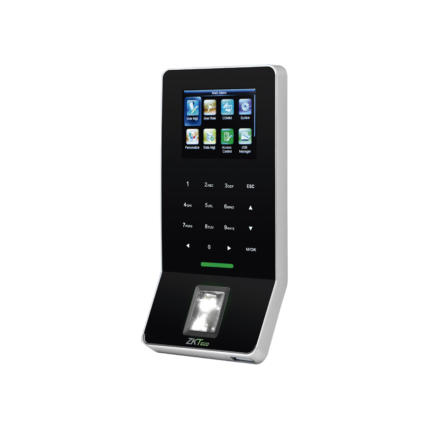 Lector Biométrico de Huella / PROXIMIDAD  / 3000 Huellas / 5,000 Tarjetas / ADMS Gratis / WiFi / Teclado táctil / Estético / Soporta DDNS con BIOTIMEPRO